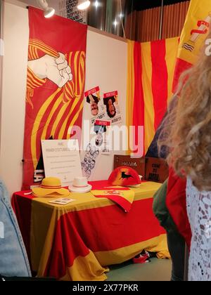 Madrid, Spagna. 18th May, 2024. Stand alla convention di Vox ed Ecr Europa Viva 24 a Madrid, Spagna Sabato 18 maggio 2024 Credit: LaPresse/Alamy Live News Stock Photo