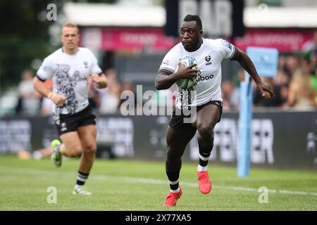 LONDON, UK - 18th May 2024:  Gabriel Ibitoye of Bristol Bears in action during the Premiership rugby match between Harlequins and Bristol Bears at Twickenham Stoop  (Credit: Craig Mercer/ Alamy Live News) Stock Photo