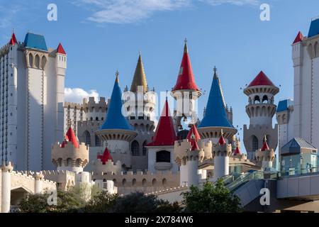 Excalibur Hotel and Casino on the Las Vegas Strip in Las Vegas, Nevada, United States Stock Photo