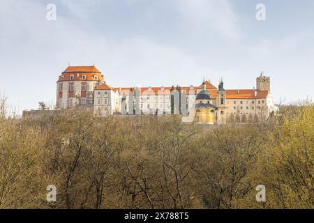 Vranov nad Dyji Castle in Znojmo region in South Moravia, Czech Republic, Europe. Stock Photo