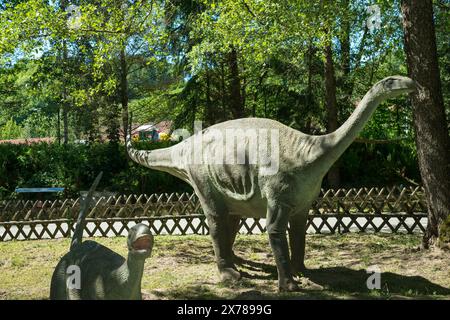 Dinosaur model in Bałtów Jurassic Park, Ostrowiec County ...