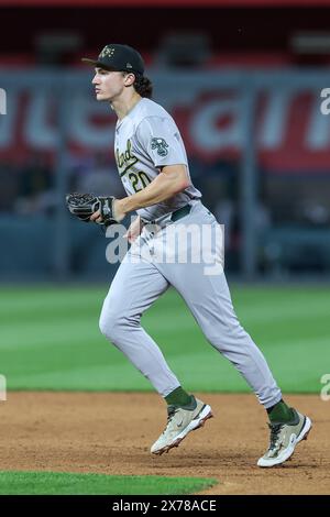 Oakland Athletics' Zack Gelof during a baseball game against the Los ...