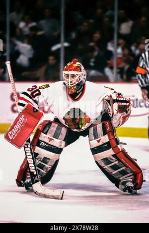 Ed Belfour & Jeremy Roenick Chicago Blackhawks Autographed