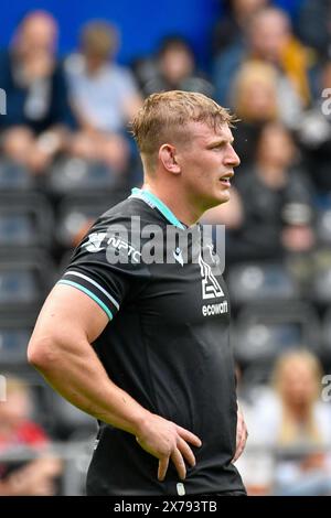 Swansea, Wales. 18 May 2024. Jac Morgan of Ospreys during the United Rugby Championship (URC) Round 17 game between Ospreys and Dragons at the Swansea.com Stadium in Swansea, Wales, UK on 18 May 2024. Credit: Duncan Thomas/Majestic Media/Alamy Live News. Stock Photo