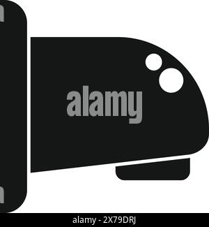 Simplistic vector illustration of a train icon, perfect for transport and travel designs Stock Vector