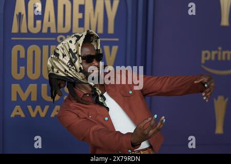 May 16, 2024, Frisco, Texas, United States: Shaboozey attends the Red Carpet of the 59th Academy of Country Music Awards Ceremony at Omni Frisco Hotel at The Star. (Credit Image: © Javier Vicencio/eyepix via ZUMA Press Wire) EDITORIAL USAGE ONLY! Not for Commercial USAGE! Stock Photo