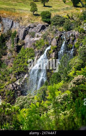 Waratah Falls on the edge of Waratah township, Waratah, Tasmania Stock Photo