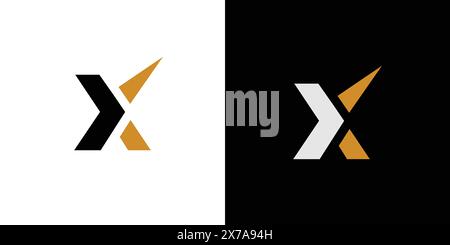 Modern and sophisticated X logo design Stock Vector