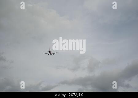 PHUKET, THAILAND - MAY 06, 2023: AirAsia Airbus A320 aircraft takes off from Phuket International Airport. Stock Photo