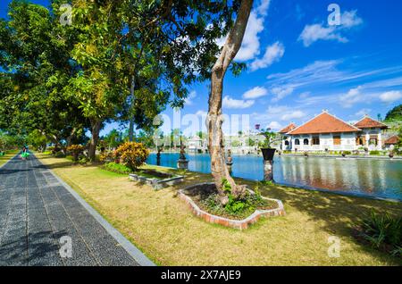 Water Palace Taman Ujung in Bali Island, Indonesia. Stock Photo