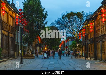 Sanfang Qixiang, literally Three Lanes and Seven Alleys, an ancient town in fuzhou, china Stock Photo