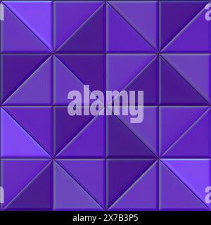 Square tiles with triangular elements Stock Photo