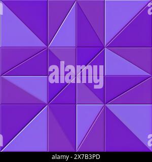 Square tiles with triangular elements 4 Stock Photo