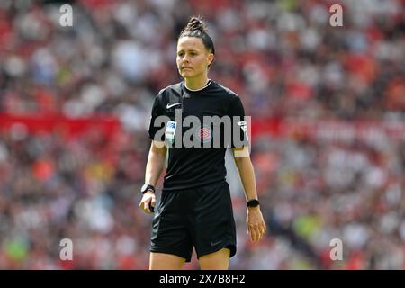 Referee Rebecca Welch, during the The FA Women's Super League match Manchester United Women vs Chelsea FC Women at Old Trafford, Manchester, United Kingdom, 18th May 2024  (Photo by Cody Froggatt/News Images) in Manchester, United Kingdom on 5/18/2024. (Photo by Cody Froggatt/News Images/Sipa USA) Stock Photo