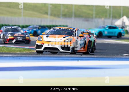 92 MALOY Nicholas (usa), HEYERDAHL Emil (nor), Wimmer Werk Motorsport, Porsche 718 Cayman GT4 RS CS, action during the 2nd round of the 2024 GT4 European Series powered by Rafa Racing Club on the Misano World Circuit Marco Simoncelli, from May 17 to 19, 2024 in Misano Adriatico, Italy - Photo Damien Doumergue / DPPI Stock Photo