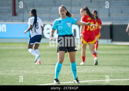 Malmö, Sweden. 18th May, 2024. Referee Michaela Pachtova seen during the UEFA Women's Under-17 EURO Championship final between England and Spain at Malmö Idrottsplats in Malmö. (Photo Credit: Gonzales Photo/Alamy Live News Stock Photo