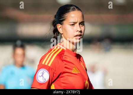 Malmö, Sweden. 18th May, 2024. Martina Gonzalez (2) of Spain seen during the UEFA Women's Under-17 EURO Championship final between England and Spain at Malmö Idrottsplats in Malmö. (Photo Credit: Gonzales Photo/Alamy Live News Stock Photo