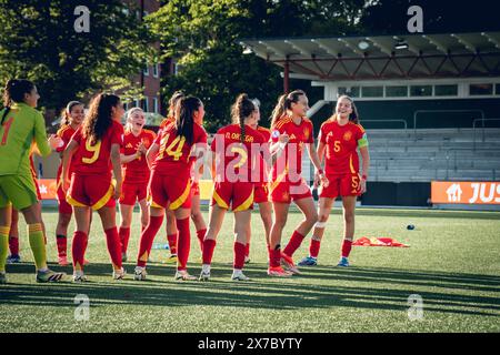 Malmö, Sweden. 18th May, 2024. Alba Cerrato (19) of Spain seen during the UEFA Women's Under-17 EURO Championship final between England and Spain at Malmö Idrottsplats in Malmö. (Photo Credit: Gonzales Photo/Alamy Live News Stock Photo