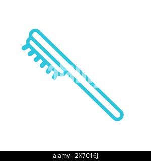 Bathing massage brush icon, Isolated on white background, From blue icon set Stock Vector