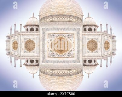 Photoshop manipulation of the Taj Mahal Stock Photo
