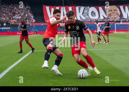 Rotterdam - Alireza Jahanbakhsh of Feyenoord, Lazaros Lamprou of ...