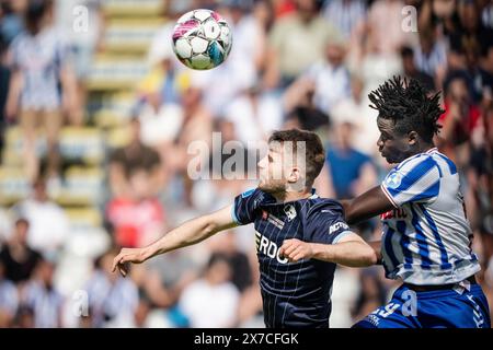 Randers Fc's Daniel Hoeegh During The Playoff Match For A Place In The 