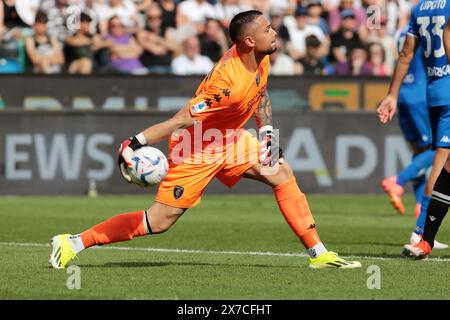 Udine, Italia. 19th May, 2024. Empoli's goalkeeper Elia Caprile during the Serie A soccer match between Udinese and Empoli at the Bluenergy Stadium in Udine, north east Italy - Sunday, May 19, 2024. Sport - Soccer (Photo by Andrea Bressanutti/Lapresse) Credit: LaPresse/Alamy Live News Stock Photo