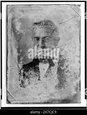 Adolphe Thiers, half-length portrait, facing left, wearing spectacles, Transfer; U.S. War College; 1920; (DLC/PP-1920:46153)., Forms part of: Daguerreotype collection ,  Produced by Mathew Brady's studio., Identified by Owen Blevins 1/2013 based on similar image for sale at www.delcampe.fr (1/2/2013).. Thiers, Adolphe,  1797-1877. Stock Photo