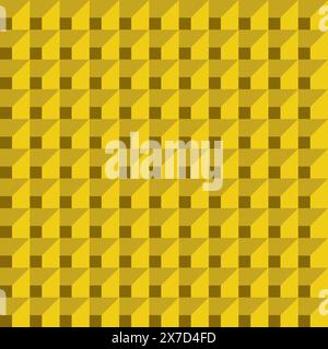 Seamless abstract geometric decorative with yellow color combination Stock Vector