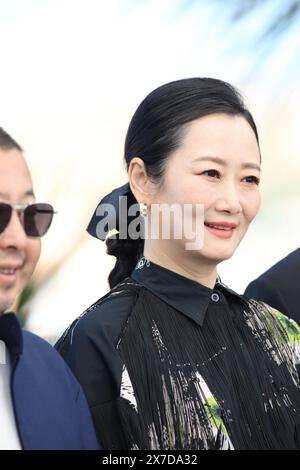 Cannes, France. 19th May, 2024. CANNES, FRANCE - MAY 19: Zhao Tao attends the 'Caught by the Tides' photocall at the 77th annual Cannes Film Festival at Palais des Festivals on May 19, 2024 in Cannes, France. CAP/GOL © GOL/Capital Pictures Credit: Capital Pictures/Alamy Live News Stock Photo