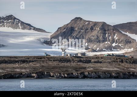 SvalRak rocket range at Ny Alesund Svalbard Stock Photo - Alamy