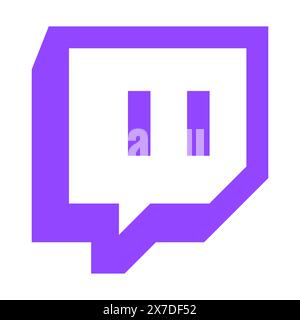 Twitch icon. Can use for website design, logo, app, UI. Vector illustration, EPS10 Stock Vector