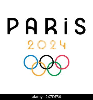 Summer Olympics logo design template Stock Vector