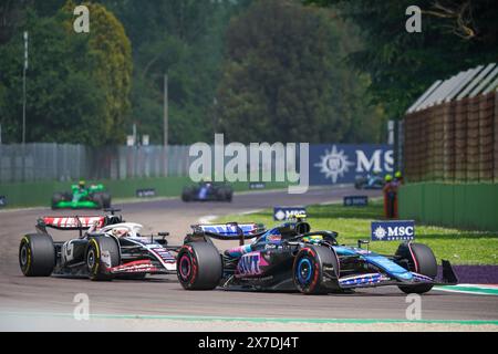 Imola, Bo, ITALY. 19th May, 2024. Pierre Gasly (FRA) - Alpine F1 Team - Alpine A524 - Renault.during FORMULA 1 MSC CRUISES GRAN PREMIO DEL MADE IN ITALY E DELL'EMILIA-ROMAGNA 2 Autodromo Enzo e Dino Ferrari, Imola (BO) Italy (Credit Image: © Alessio De Marco/ZUMA Press Wire) EDITORIAL USAGE ONLY! Not for Commercial USAGE! Stock Photo