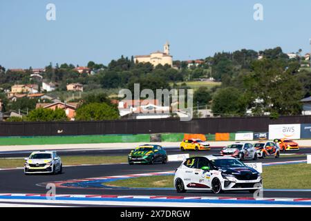 Misano Adriatico, Italie. 18th May, 2024. 08 CORDINI Andrea (ita), EsseCorse, Clio Cup V, action during the 4th round of the Clio Cup Series 2024, from May 17 to 19, 2024 on the Misano World Circuit Marco Simoncelli, in Misano Adriatico, Italy - Photo Damien Doumergue/DPPI Credit: DPPI Media/Alamy Live News Stock Photo