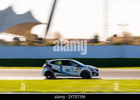 Misano Adriatico, Italie. 18th May, 2024. 22 LONGONI Ludovico (ita), MC Motortecnica, Clio Cup V, action during the 4th round of the Clio Cup Series 2024, from May 17 to 19, 2024 on the Misano World Circuit Marco Simoncelli, in Misano Adriatico, Italy - Photo Damien Doumergue/DPPI Credit: DPPI Media/Alamy Live News Stock Photo