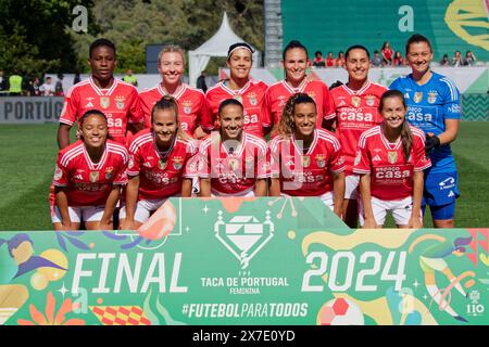 Lisbon, Portugal. 19th May, 2024. Lisbon, Portugal, May 19 2024: SL Benfica team photo before the Taça de Portugal Final game between SL Benfica and Racing Power FC at Estadio Nacional do Jamor in Lisbon, Portugal (Pedro Porru/SPP) Credit: SPP Sport Press Photo. /Alamy Live News Stock Photo