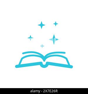 Storybook icon. Isolated on white background. From blue icon set. Stock Vector