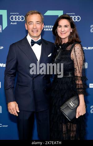 Jan Sosniok with woman Nadine at the presentation of the 17th Green Awards 2024 at Messe Berlin. Berlin, 15.05.2024 Stock Photo