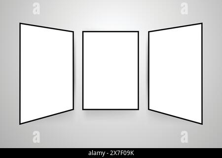 Photo collage template Memory pictures frames. Stock Vector