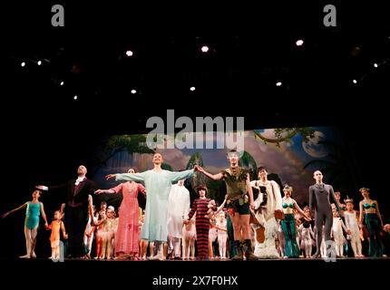 New York, United States. 19th May, 2024. Cast Members take a curtain call when the Joffrey Ballet School Children's & Youth Ballet Programs proudly present the innovative retelling of the classic Peter Pan at LaGuardia Performing Arts Center on Sunday, May 19, 2024 in New York City. Photo by John Angelillo/UPI Credit: UPI/Alamy Live News Stock Photo