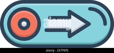 Icon for switch, swipe Stock Vector