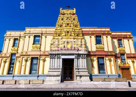 Exterior of Sri Mahalakshmi Temple in East Ham, London, England Stock Photo