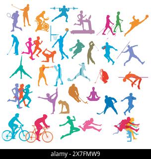 Sport icon set illustration Stock Vector