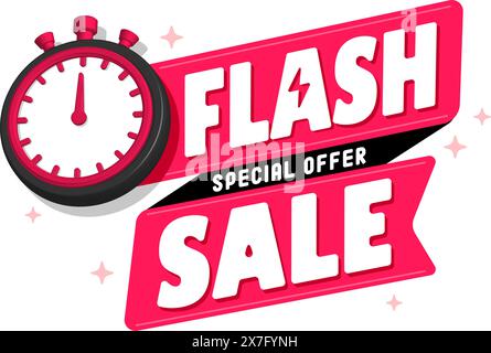 Flash sale logo vector illustration Stock Vector