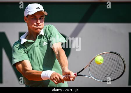 Paris, France, France. 20th May, 2024. Gabriel DEBRU of France during first qualifying day of Roland-Garros 2024, French Open 2024, Grand Slam tennis tournament at Roland-Garros Stadium on May 20, 2024 in Paris, France. (Credit Image: © Matthieu Mirville/ZUMA Press Wire) EDITORIAL USAGE ONLY! Not for Commercial USAGE! Credit: ZUMA Press, Inc./Alamy Live News Credit: ZUMA Press, Inc./Alamy Live News Credit: ZUMA Press, Inc./Alamy Live News Stock Photo
