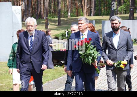 Non Exclusive: KYIV, UKRAINE - MAY 19, 2024 - Ambassador of the Republic of Poland to Ukraine Jaroslaw Guzy, Temporary Acting Minister of Culture and Stock Photo