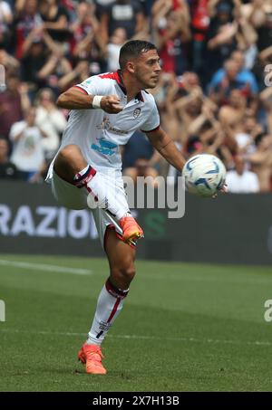 Foto Gianni Santandrea/LaPresse 19 maggio 2024 Reggio Emilia, Italia - sport, calcio - Sassuolo vs Cagliari - Campionato di calcio Serie A Tim  2023/2024 - Stadio Mapei. Nella foto: Zappa   Photo Gianni Santandrea/LaPresse May 19, 2024 Reggio Emilia, Italy - sports, soccer - Sassuolo vs Caglairi - Serie A Tim 2023/2024 football championship - Mapei Stadium. In the picture: Zappa Stock Photo