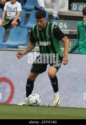 Foto Gianni Santandrea/LaPresse 19 maggio 2024 Reggio Emilia, Italia - sport, calcio - Sassuolo vs Cagliari - Campionato di calcio Serie A Tim  2023/2024 - Stadio Mapei. Nella foto: Missori   Photo Gianni Santandrea/LaPresse May 19, 2024 Reggio Emilia, Italy - sports, soccer - Sassuolo vs Caglairi - Serie A Tim 2023/2024 football championship - Mapei Stadium. In the picture: Missori Stock Photo