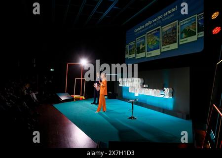 Roma, Italia. 20th May, 2024. Summer Experience al Maxxi Polo Passeggeri del gruppo Ferrovie dello Stato Italiane - Cronaca - Roma, Italia - Lunedì, 20 Maggio 2024 (foto Cecilia Fabiano/LaPresse) Summer Experience at the Maxxi Passenger Center of the Ferrovie dello Stato Italiane group - News - Rome, Italy - Monday, 20 May 2024 (photo Cecilia Fabiano/LaPresse) Credit: LaPresse/Alamy Live News Stock Photo